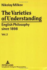 Cover of: The varieties of understanding: English philosophy since 1898