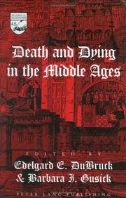 Cover of: Death and Dying in the Middle Ages