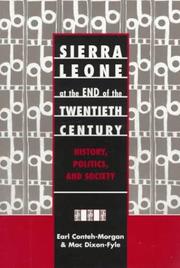 Cover of: Sierra Leone at the end of the twentieth century: history, politics, and society