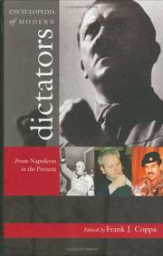 Cover of: Encyclopedia of Modern Dictators by Frank J. Coppa