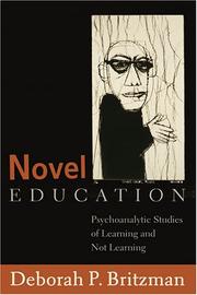 Cover of: Novel education by Deborah P. Britzman