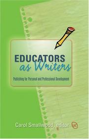 Cover of: Educators As Writers: Publishing for Personal And Professional Development