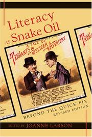 Cover of: Literacy As Snake Oil by Joanne Larson
