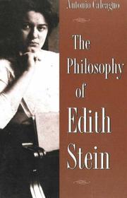 Cover of: The Philosophy of Edith Stein