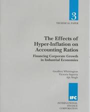 Cover of: The effects of hyper-inflation on accounting ratios: financing corporate growth in industrial economies