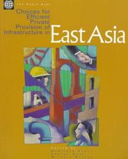 Cover of: Choices for efficient private provision of infrastructure in East Asia