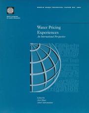 Cover of: Water pricing experiences: an international perspective