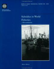 Cover of: Subsidies in world fisheries: a reexamination