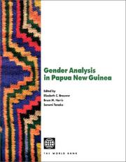 Cover of: Gender analysis in Papua New Guinea by edited by Elizabeth C. Brouwer, Bruce M. Harris, Sonomi Tanaka.