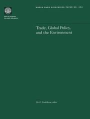 Cover of: Trade, Global Policy, and the Environment (World Bank Discussion Paper)