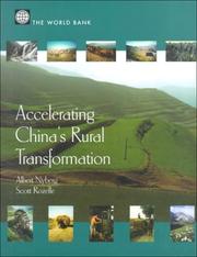 Cover of: Accelerating China's rural transformation. by Albert Nyberg