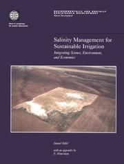 Cover of: Salinity Management for Sustainable Irrigation by Daniel Hillel