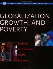 Cover of: Globalization, growth, and poverty by 