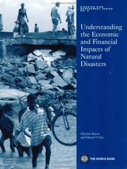 Cover of: Understanding the economic and financial impacts of natural disasters by Benson, Charlotte.