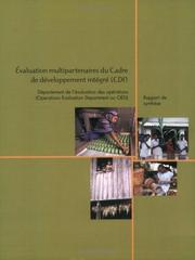Cover of: Valuation Multipartenaires du Cadre de Developpement Integre: Rapport de Synthase