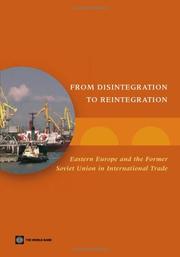 Cover of: From disintegration to reintegration: Eastern Europe and the former Soviet Union in international trade