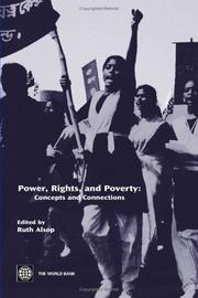 Cover of: Power, rights and poverty: concepts and connections