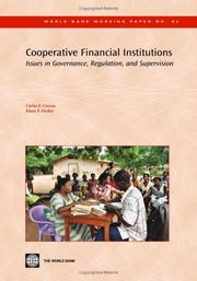 Cover of: Cooperative Financial Institutions by Carlos E. Cuevas, Klaus P. Fischer