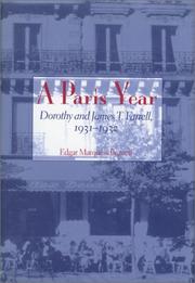 Cover of: A Paris year: Dorothy and James T. Farrell, 1931-1932