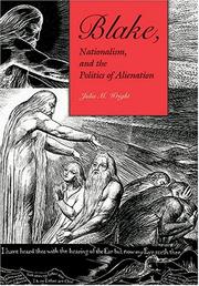 Cover of: Blake, nationalism, and the politics of alienation