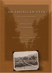 Cover of: An American vein by edited by Danny L. Miller, Sharon Hatfield, and Gurney Norman.