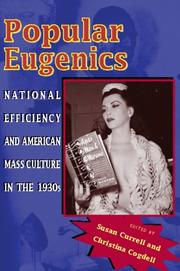 Cover of: Popular Eugenics: National Efficiency and American Mass Culture in the 1930s