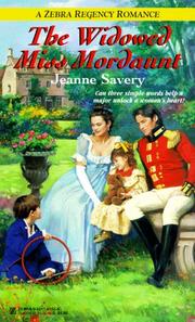 The Widowed Miss Mordaunt by Jeanne Savery