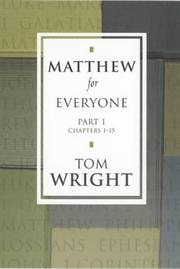 Cover of: Matthew for Everyone, Part 1