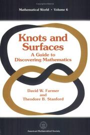 Cover of: Knots and surfaces: a guide to discovering mathematics