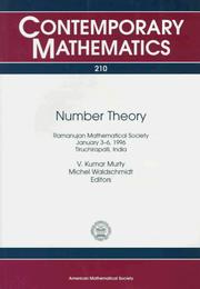 Cover of: Number theory: Ramanujan Mathematical Society, January 3-6, 1996, Tiruchirapalli, India
