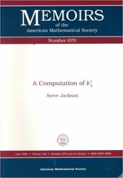 Cover of: computation of [delta] 1 5 | Jackson, Steve