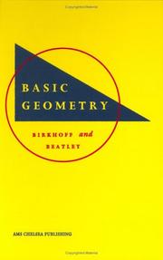 Cover of: Basic geometry by George David Birkhoff