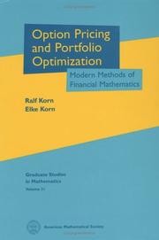 Cover of: Option Pricing and Portfolio Optimization by Ralf Korn, Elke Korn