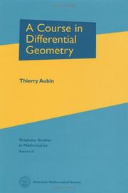 Cover of: A course in differential geometry by Thierry Aubin