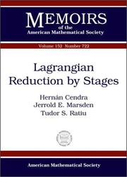 Cover of: Lagrangian Reduction by Stages (Memoirs of the American Mathematical Society) by Hernan Cendra, Jerrold E. Marsden, Tudor S. Ratiu