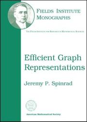 Cover of: Efficient Graph Representations (Fields Institute Monographs, 19)