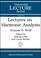 Cover of: Lectures on Harmonic Analysis (University Lecture Series)