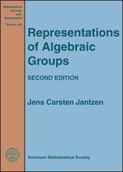 Cover of: Representations of algebraic groups