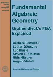 Cover of: Fundamental algebraic geometry by Barbara Fantechi ... [et al.].