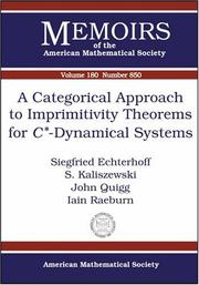 Cover of: A categorical approach to imprimitivity theorems for C*-dynamical systems
