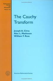 The Cauchy transform by Joseph A. Cima
