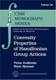 Cover of: Convexity properties of Hamiltonian group actions