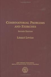 Cover of: Combinatorial Problems and Exercises (AMS Chelsea Publishing) (AMS Chelsea Publishing) by Laszlo Lovasz