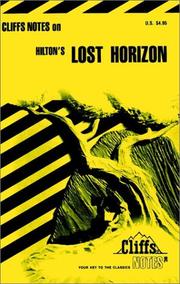 Cover of: Cliffsnotes Lost Horizon by Cliffs Notes Staff