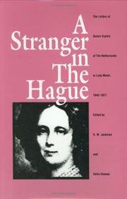 Cover of: A stranger in The Hague by Sophie Queen, consort of William III, King of the Netherlands