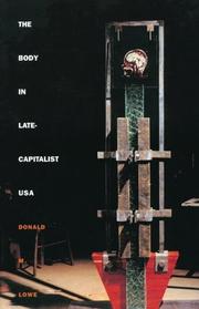 Cover of: The body in late-capitalist USA