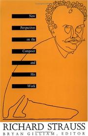 Cover of: Richard Strauss: New Perspectives on the Composer and His Work (Sources of Music & Their Interpretation)