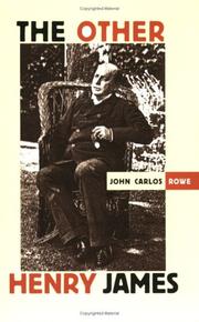 Cover of: The other Henry James