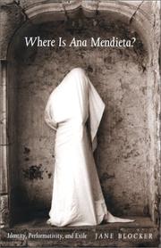 Cover of: Where is Ana Mendieta? by Jane Blocker