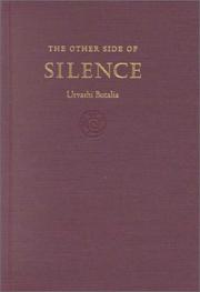 Cover of: The other side of silence by Urvashi Butalia